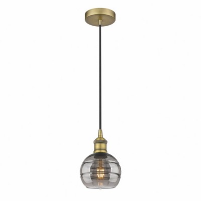 Rochester - 1 Light Cord Hung Mini Pendant In Industrial Style-7.88 Inches Tall and 5.88 Inches Wide