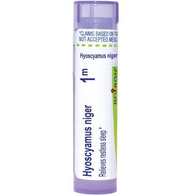 Hyoscyamus Niger 1M by Boiron Homeopathic Single Medicine For Stress & Sleep  -  80 Pellet