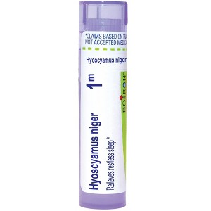 Hyoscyamus Niger 1M by Boiron Homeopathic Single Medicine For Stress & Sleep  -  80 Pellet - 1 of 3