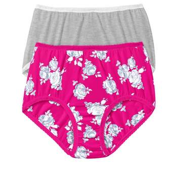 Buy Comfort Choice Women's Plus Size 2-Pack Stretch Cotton Full-Cut Sports  Brief Underwear Online at desertcartUAE