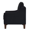 Modern Loveseat sofa for Living Room, Upholstered Velvet Small Couch with Wooden Legs for Livingroom Bedroom - 4 of 4
