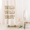 Deny Designs The Whiskey Ginger Cool Retro Red Green 'Wild Wild West' Shower Curtain - 2 of 3