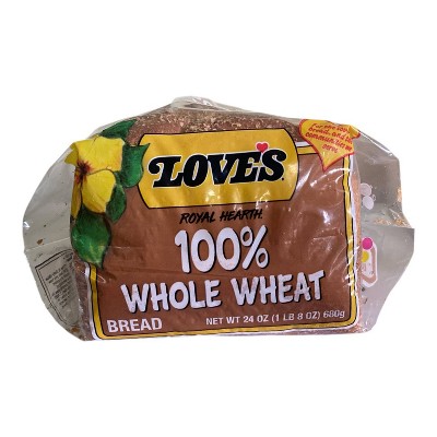 Love's Royal Hearth 100% Whole Wheat Bread - 24oz