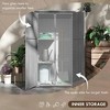 Resenkos Storage Garden Shed,Garden Sheds,Outdoor Storage Cabinet Garden Shed with Waterproof Asphalt Roof and Lockable Doors, Gray - 3 of 4