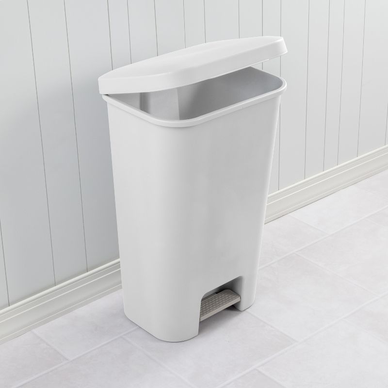 11.9gal Step Trash Can White - Brightroom&#8482;, 6 of 10