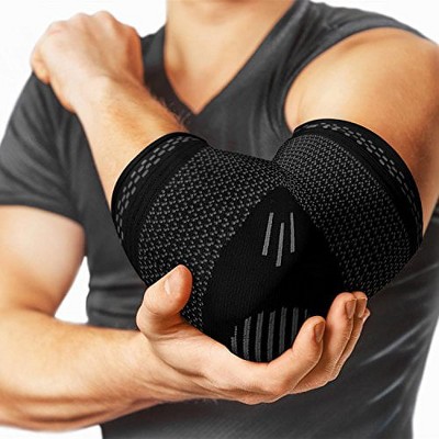PowerLix 2-Pack Elbow Brace Compression Support Sleeve for Tendonitis, Elbow Treatment, & Workouts