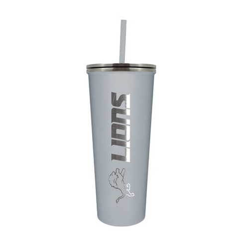Nfl Detroit Lions 24oz Skinny Tumbler With Straw : Target