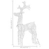 vidaXL Reindeer Christmas Decoration Cold white Acrylic - 2 of 4