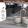 Espresso Machine With Milk Frother, 20 Bar Espresso Maker With Coffee Bean Grinder, Home Coffee Machine for Espresso, Cappuccino, and Latte - 3 of 4
