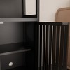 PAGED Bamboo Storage Cabinet 24.5" Bathroom Organizer with Shelves and 2 Doors, Freestanding Storage Unit for Bathroom/Living Room/Kitchen - 3 of 4
