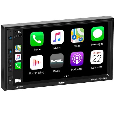 Sound Storm DD7CPA Double DIN In Dash Multimedia Player with Apple CarPlay Android Auto with 6.2 Inch Touchscreen and Bluetooth