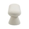 Meridian Furniture,Drum Faux Shearling Teddy Fabric Bench - 4 of 4