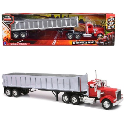 Kenworth W900 Frameless Dump Truck Red And Chrome 