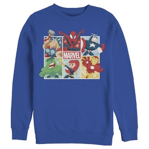 Men's Marvel Winter Holiday Heroes Sweatshirt - 1 of 3