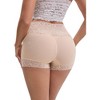 INSPIRE CHIC Women's Lace Trim High Rise Seamless Lightweight Flatten Tummy Hip-Lifter Control Panties - 2 of 4