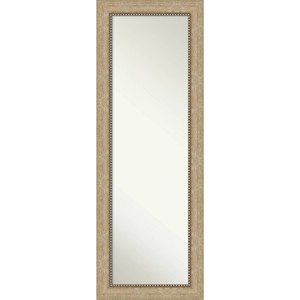 19" x 53" Non-Beveled Astor Champagne Full Length on The Door Mirror - Amanti Art: Includes Mounting Hardware, Polystyrene Frame - 1 of 4