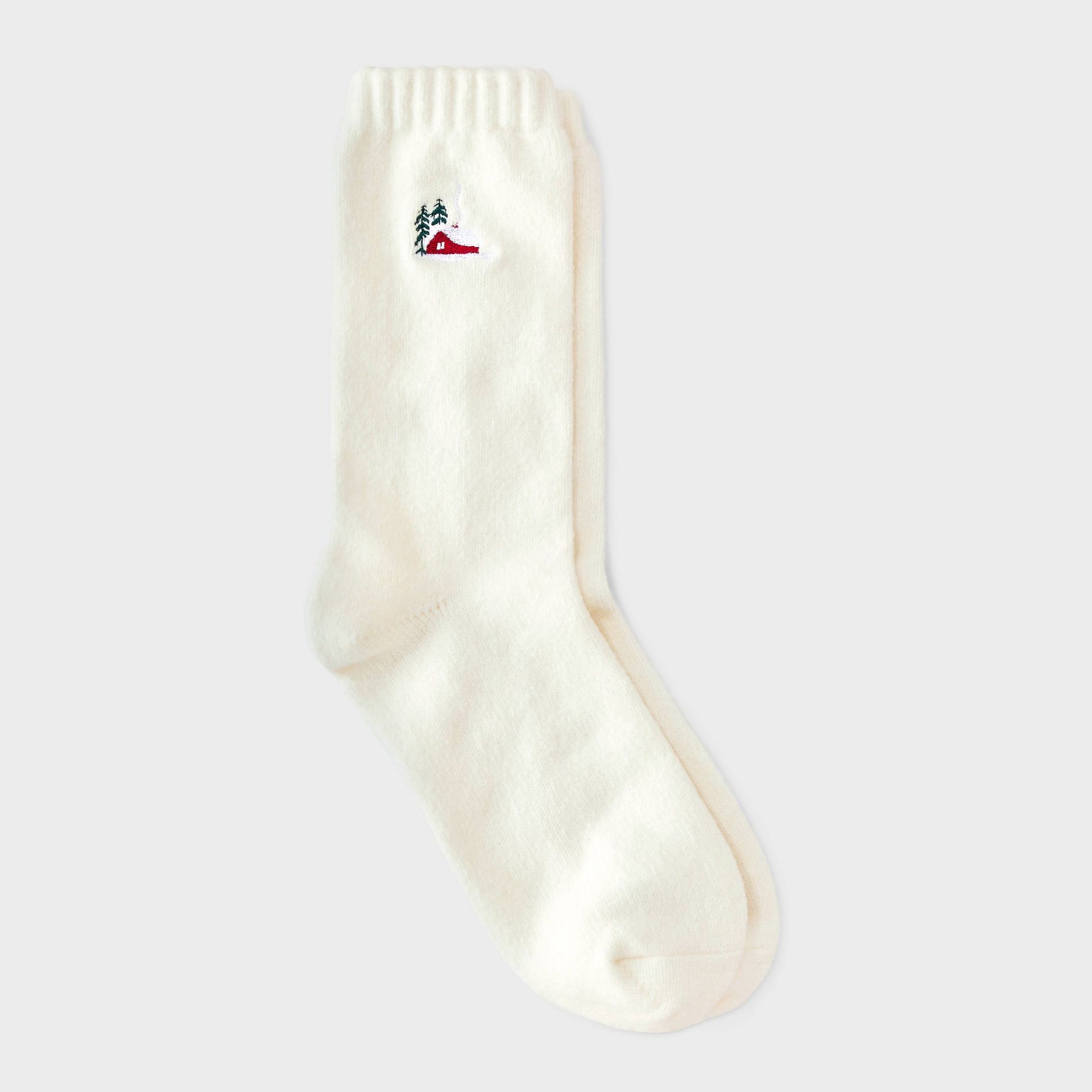 Women's Embroidered Super Soft Crew Socks - Wondershop™ 4-10