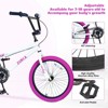 INFURNIC Bicycles Freestyle Kids Bike Single Speed with Rear Caliper Brake for Boys and Girls 7 Years and Up, White, 55.12"*25.2"*37" - 2 of 4