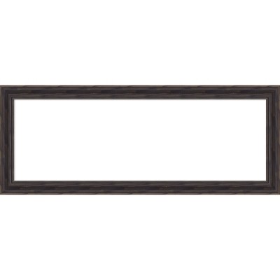 Amanti Art Rustic Pine Black Narrow Framed Dry Erase Magnetic Board