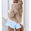 Women's Long Sleeve Open Front Knit Cropped Cardigan Sweaters Casual Drop Shoulder Short Shrugs Sweater Coats - 2 of 4