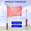 Unique Bargains Telescopic Handheld Stainless Steel Anti-Slip Grip Flag Pole 1 Pc - 2 of 4