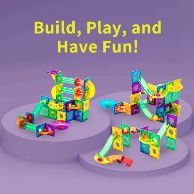 EverPlay 100-Piece Multicolor Magnetic Marble Run STEM Toy Set