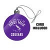 University of Sioux Falls Cougars Logo Acrylic Christmas Tree Holiday Ornament - 3 of 4