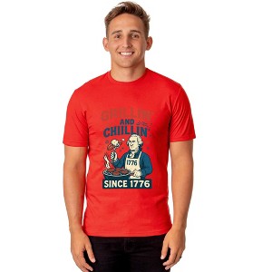 Fourth Of July Men's Grillin' and Chillin' Since 1776 Funny T-Shirt - 1 of 4