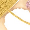 Gimp Braid Trim, 27 Yards Gold and Silver Metallic Edge Woven Trim, Curtain Slipcover Costume Decoration Sewing DIY Craft - 2 of 4