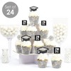 Big Dot of Happiness Disco Grad - Cupcake Decoration - 2026 Groovy Graduation Party Cupcake Wrappers and Treat Picks Kit - Set of 24 - 2 of 4