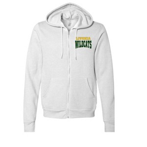 Adult Livonia High School Wildcats Name Full-Zip Fleece Hoodie