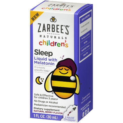 Zarbee S Naturals Children S Sleep Liquid With Melatonin 1 Fl Oz Target