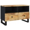 vidaXL TV Stand 27.6 in.x13 in.x18.1 in. Solid Wood Mango - 2 of 4