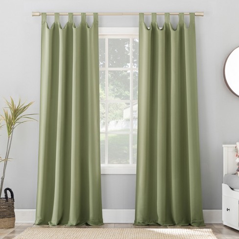 Sun Zero Blackout Kenneth Energy Saving Tab Top Curtain Panel - image 1 of 4