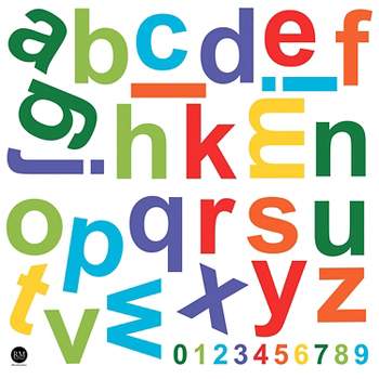 Colorful Lowercase Alphabet Giant Peel and Stick Kids' Wall Decals - RoomMates