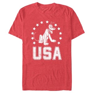 Men's Mickey & Friends Fourth of July USA Pluto T-Shirt - 1 of 4