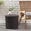 17.5 In.  BARREL SIDE TABLE,Rattan - 3 of 4