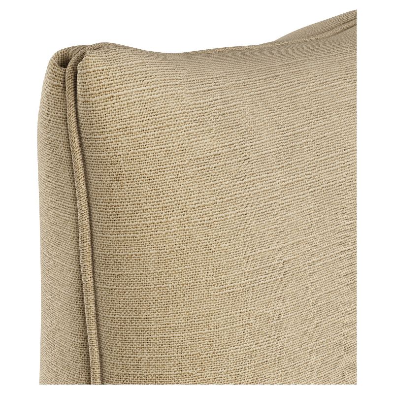 Tan Linen Polyester Throw Pillow (20&#34;x20&#34;) - Skyline Furniture, 4 of 8