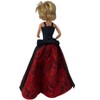 Doll Clothes Superstore Handmade Black and Red Gown for Barbie & 11.5-Inch Fashion Dolls - 4 of 4