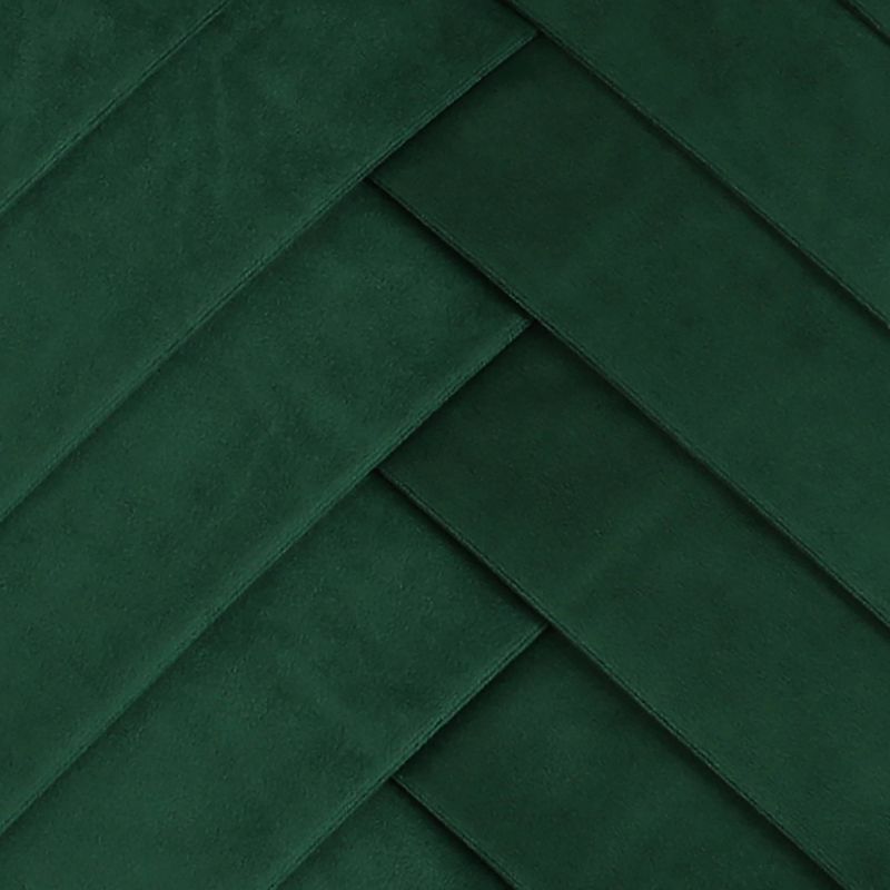 20&#34;x20&#34; Oversize James Pleated Velvet Square Throw Pillow Dark Green - Decor Therapy, 6 of 9