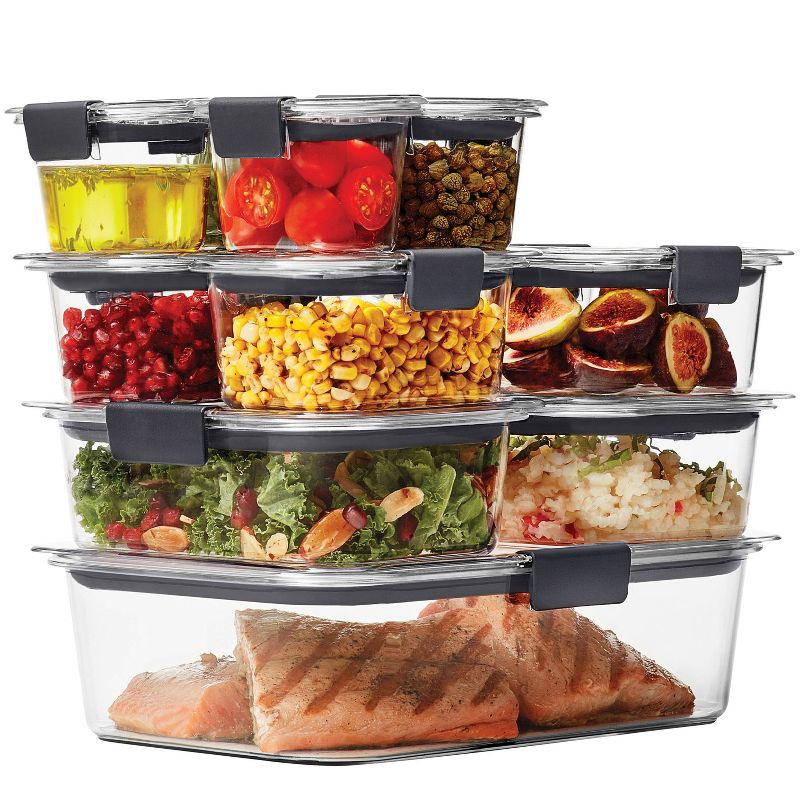Rubbermaid Brilliance 22pc Plastic Food Storage Container Set Clear, 3 of 7