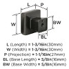 Amerock Blackrock Square Cabinet or Furniture Knob - 4 of 4