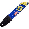 Levy's Nita Strauss Signature Polyester Guitar Strap Blue/Gold - 4 of 4