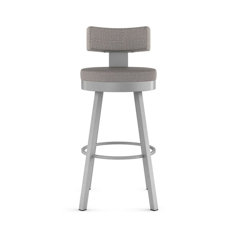 Amisco Morgan Upholstered Counter Height Barstool Gray, 4 of 8