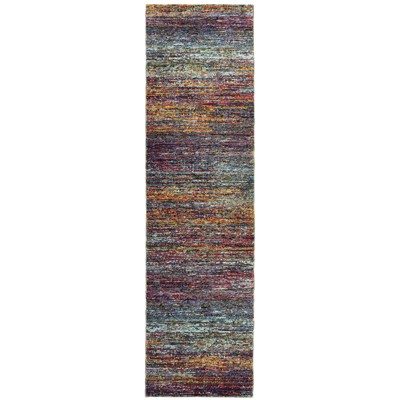 Oriental Weavers Atlas 8037B Multi-colored Indoor Area Rug - 2'6" x 12'