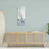 Stupell Industries Grey Sailboat Nautical Abstraction Canvas Art, 17" x 40" - 3 of 4