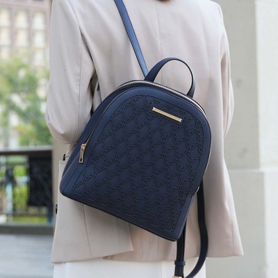 MKF Collection Sloane Vegan Leather Multi compartment Backpack by Mia K - Cognac — фото 3