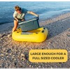 Swim Central Inflatable Swimming Pool Cooler Raft Float - 55" - Yellow and Black - 2 of 4