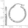 Black Bow Jewelry 2.5mm, Sterling Silver, Twisted Round Hoop Earrings, 25mm in Diameter - 4 of 4