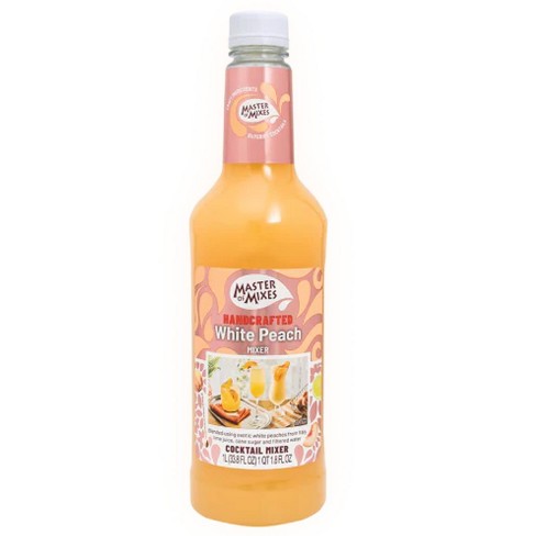 Master Of Mixes White Peach Drink Mix - Ready To Use – 1 Liter Bottle ...